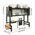 thumbnail image 2 of Yibooy Kitchen Storage Cabinet 3-Tier Over The Sink Dish Drying Rack (Black 85cm), 2 of 10