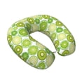 thumbnail image 2 of Disketp Kiwi Lemon Travel Pillow Memory Foam Neck Pillow Support Pillow for Camping, Sleeping Rest Cushion Airplane Pillow, 2 of 8