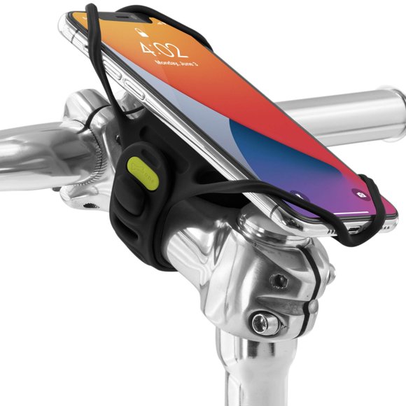 BONE Bike Tie Pro 4, Bike Phone Mount for Stem, Scratch-Free Silicone Bicycle Phone Holder with Shock-Absorbing Design, Compatible with Mos