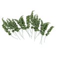thumbnail image 1 of 20 piezas / pieza Ramo de flores de hoja de eucalipto falso Rama de hoja seca verde Boda Decoración de boda DIY Decoración del hogar del Inte Verde escarchado Baoblaze Hoja de eucalipto falso, 1 of 7