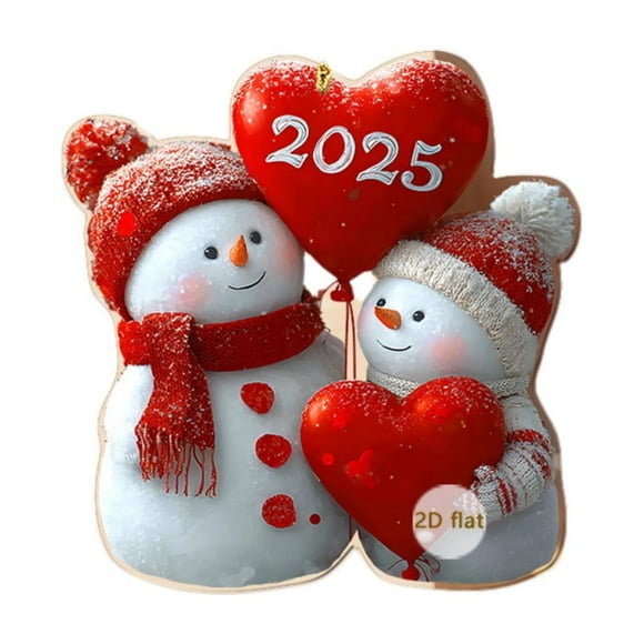 Snowman Car Ornament under $5! CQCYD 2025 Christmas Snowman Acrylic Car Mirror Pendant, Festive Rearview Hanging Ornament, Holiday Auto Accessory for Vehicle Decor