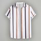thumbnail image 2 of Camisas s Para Hombre Slim Fit Camisas de manga corta con botones para hombre, vestido informal para salir de campamento (White, XL), 2 of 3