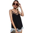 thumbnail image 1 of Women's Deep V Neck Cut Out Back Sleeveless Blouse Tank Top, 1 of 5