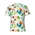 thumbnail image 3 of Naloa Floral Vintage Men's T-Shirt Sport T-shirt Men's Basic Tee Casual Men's Shirt, Round Neck, Short Sleeves - XX-Large, 3 of 5