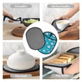 thumbnail image 7 of Pofeuu Hippo In Water Head Print Silicone Pot Mat Mitten With Hanging Loop Heat Resistant Oven Mitts Non-Slip Bbq Baking Smoking Potholders, 7 of 7