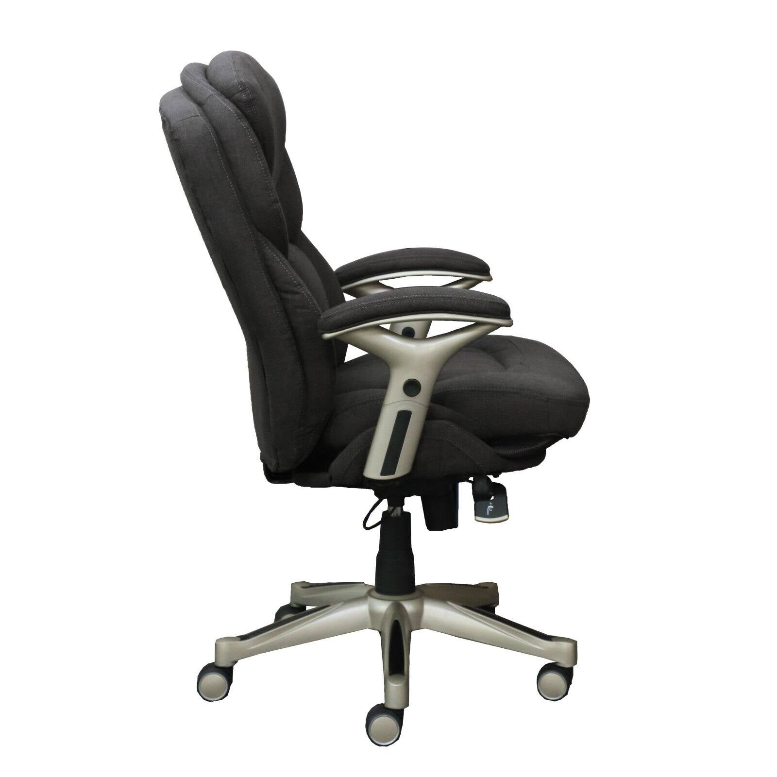 Serta Works Bonded Leather Mid Back Office Chair With Back In Motion  Technology IvorySilver - Office Depot