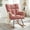 Pink, variant on Accent Chair with High Backrest and Armrests,Glider Rocking Chair with Metal Frame,Teddy Fabric Tufted Upholstered Chair with Polyester Seat Cushion,for Living Room,300lbs Capacity,Ivory