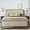 Beige, variant on Allewie Queen Bed Frame, Upholstered Platform Bed with Velvet Curved Headboard and Footboard, No Box Spring Needed, 1000 LBS Capacity, Cream White