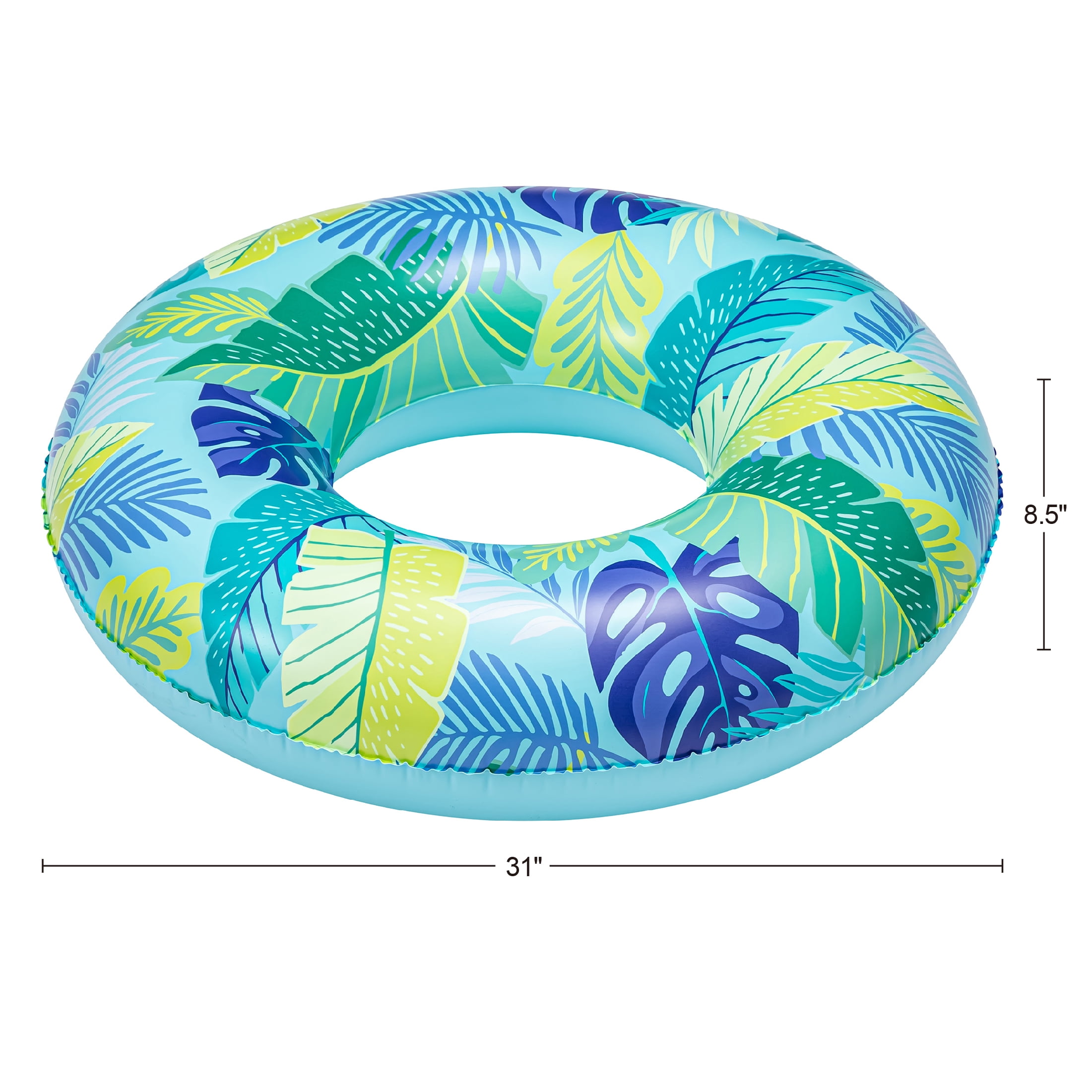 Bluescape Blue Tropical Inflatable Swim Tube Pool Float, for Kids & Adults, Age 9 & up, Unisex