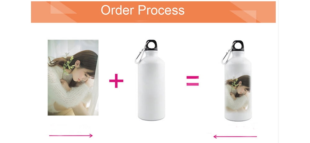 INTSUPERMAI 50Pcs Sublimation Blank Aluminum Water Bottle White 20oz