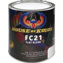 House Of Kolor FC21-Q01 Low VOC Urethane Flat Clearcoat, 1 qt Can