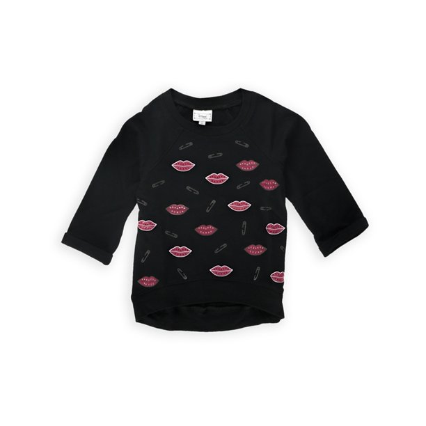 Disney Girls Liv & Maddie Knit Sweater, Negro, XS (6) Disney Tejer
