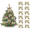 thumbnail image 3 of Lazos navideños: lazos decorativos navideños para adornos del hogar, lazos colgantes decorativos navideños para decoración de festivales de Navidad, corona, árbol de Navidad, 3 of 5
