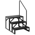thumbnail image 1 of 2 Step RV Stairs, RV Steps with Handrail & Anti-Slip Panel - 660lb Capacity Portable Alloy Steel Ladder for Easy Access to RVs, Hot Tubs, and Travel Trailers, 1 of 9