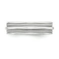 thumbnail image 3 of White Sterling Silver Ring Band Wedding Standard Flat, 3 of 4