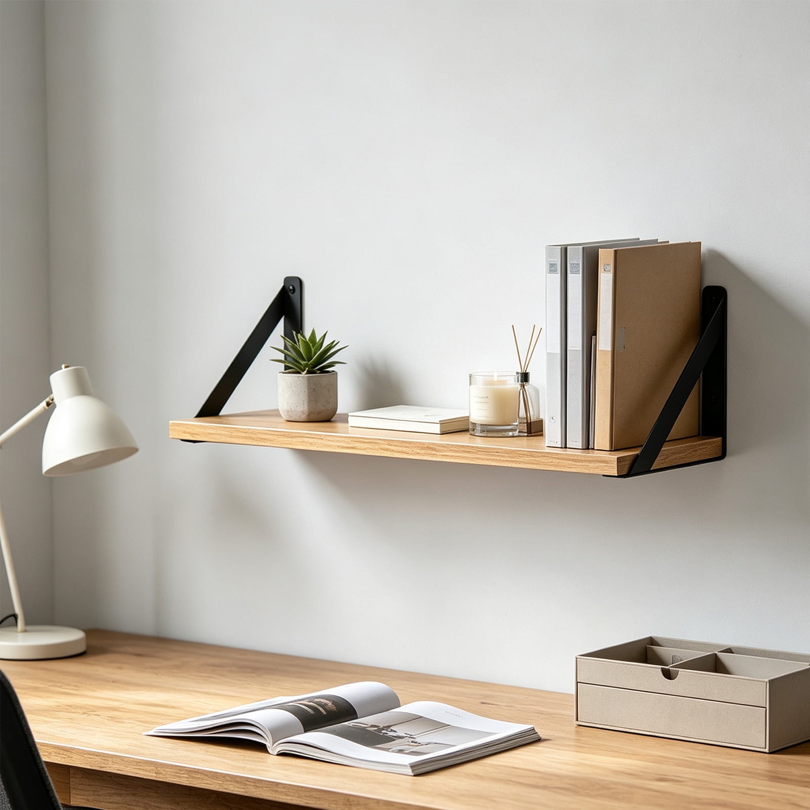 Floating Shelves Bathroom Wooden Wall Book Shelves Rustic Shelf for Storage Bathroom Organizer Living Room Kitchen Office