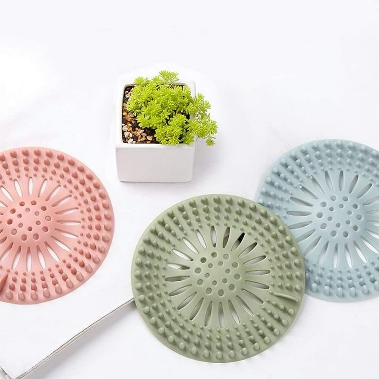 Bathtub Drain Strainer Shower Drain Hair Catcher Kitchen Bathroom Bath Tub Drain Covers, Size: 11.5x11.5x3.5CM