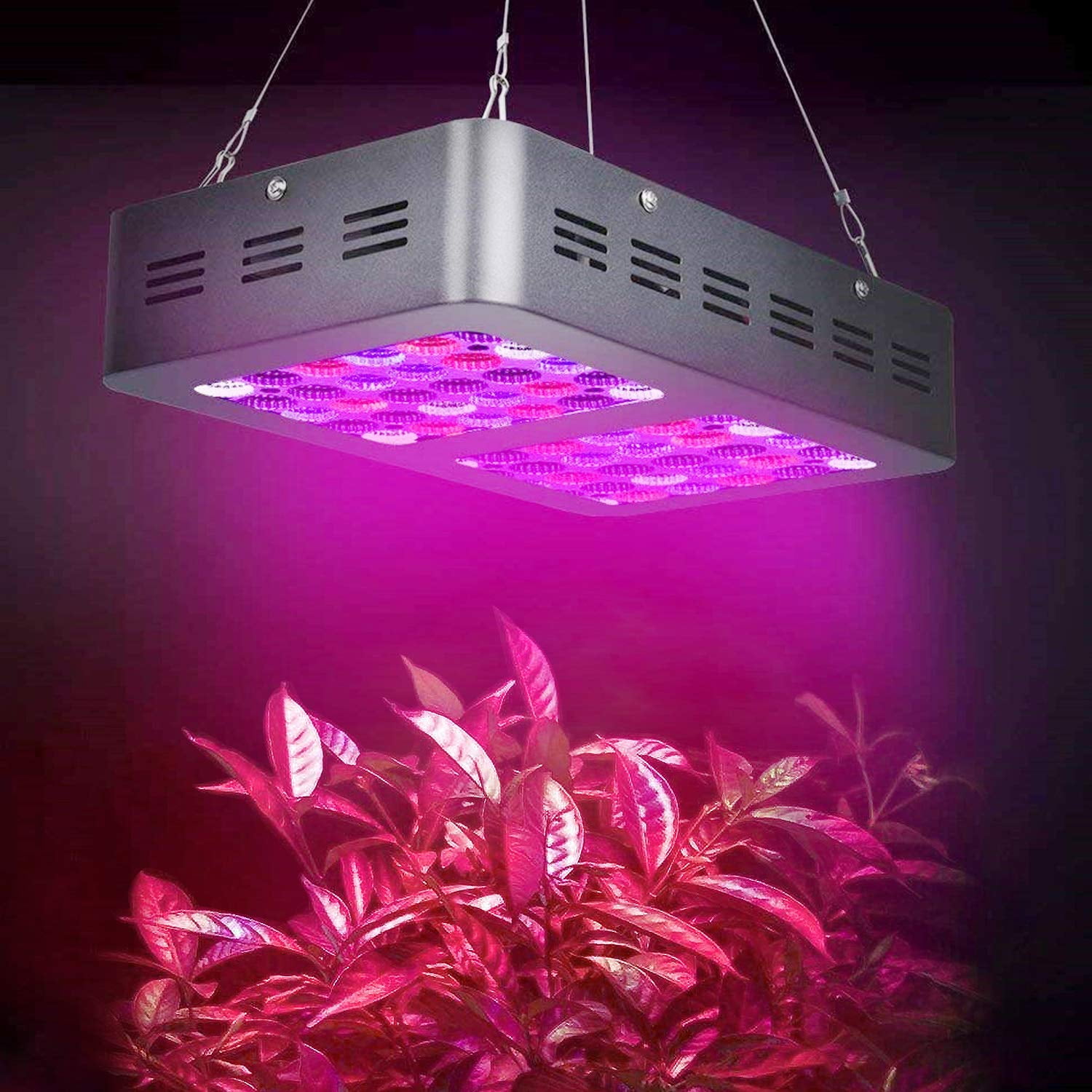 Ipower 300w Led Grow Light With Digital Timer With Adjustable Rope Full Spectrum For Indoor Plants Veg And Flower Walmart Com Walmart Com