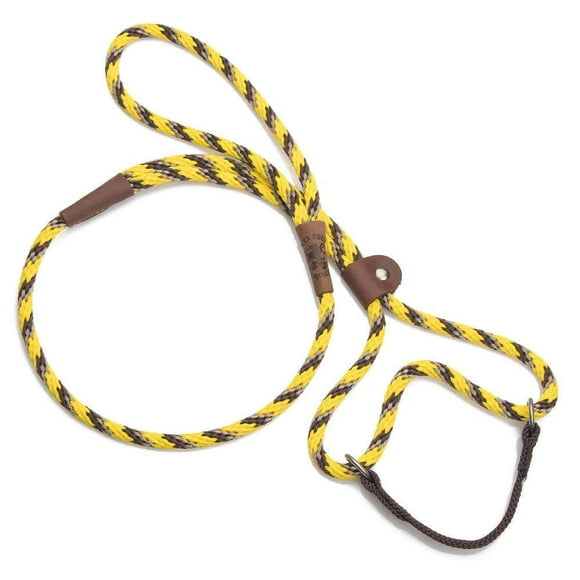 Mendota Pet Dog Walker, Martingale Style Leash - Leash & Collar Combo, Made in The USA - Harvest, 1/2 in x 6 ft - for Large Breeds