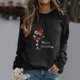 thumbnail image 2 of Gibobby Sudaderas para mujer de Navidad Sudadera de mujer Cuello redondo Manga larga de copa de Navidad Casual Sudadera de Navidad(Negro,M), 2 of 4