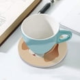 thumbnail image 5 of Round Drink Coasters 2 Pcs Foxhound Dog Absorbent Ceramic Coaster with Cork Base for Coffee Cups Housewarming Gift for Home Decor, 5 of 6