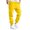 Yellow, variant on Lovskoo 2024 Men's Cinch Bottom Sweatpants with Pockets Fashion Solid Casual Elastic Waist Trousers Sport Pants Blue