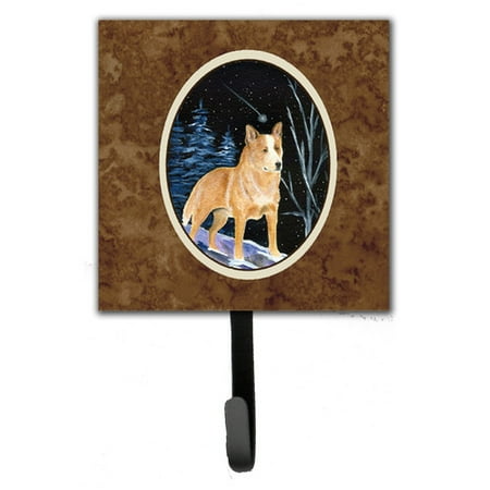 Caroline's Treasures Starry Night Australian Cattle Dog Leash Holder and Wall Hook