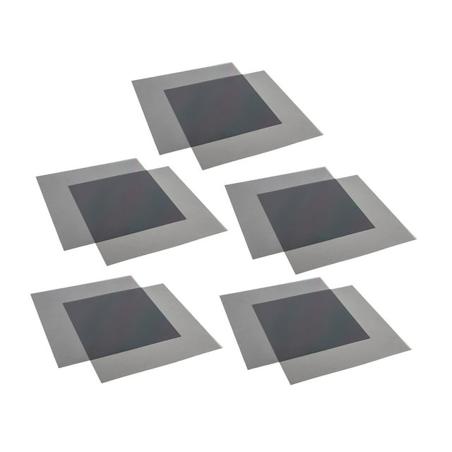 Bunblic 10x Polarizer Film Sheets Adhesion 7inchx7inch Maintenance Spare Linear Polarized Filter for Automotive Repairing Photography
