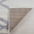 thumbnail image 4 of Ladole Rugs Shaggy Tangier Turkish Smooth Soft Made by Machine Indoor Area Rug Carpet in White Light Gray 3'11" x 5'7", 4 of 4