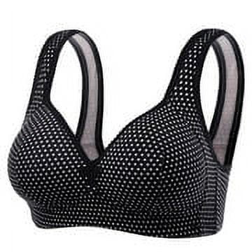 Aoochasliy Bras for Women Plus Size Solid Color Steel Ring Non-Magnetic Buckle Underwear Brasp