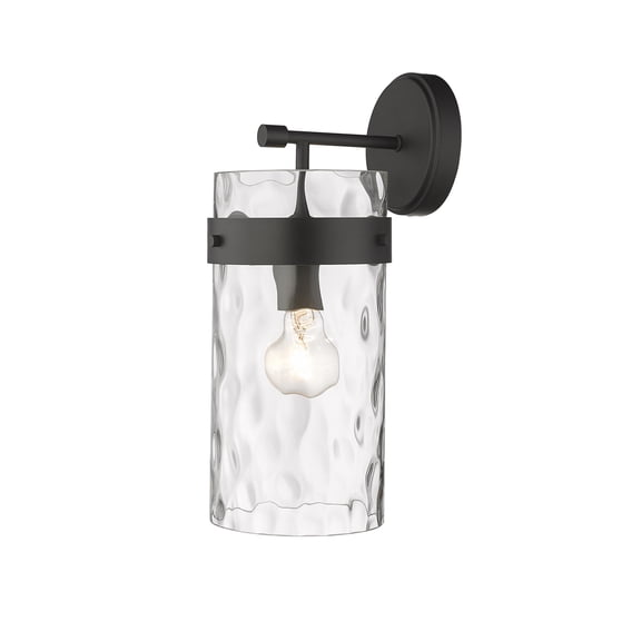 3035-1SL-MB-Z-Lite-Fontaine - 1 Light Wall Sconce In Transitional Style-15.5 Inches Tall and 6.5 Inches Wide-Matte Black Finish