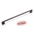 thumbnail image 1 of 10 Pack - Cosmas 11244-224ORB Oil Rubbed Bronze Modern Cabinet Hardware Handle Pull - 8-7/8" Inch (224mm) Hole Centers, 1 of 1