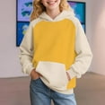 thumbnail image 2 of YunPes Teen Girls Oversized Hoodies Kids Casual Cute School Athletic Sweatshirts Trendy Comfy Long Sleeve Pullover Tops with Pocket, 2 of 7
