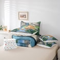 thumbnail image 6 of Manfei Funny Capybara Twin Bedding Sets 7pcs for Kids Children, Nature Lake Leaves Bedding Comforter Set, Animal Wildlife Sheet Sets, Super Cozy Room Decor, 6 of 8