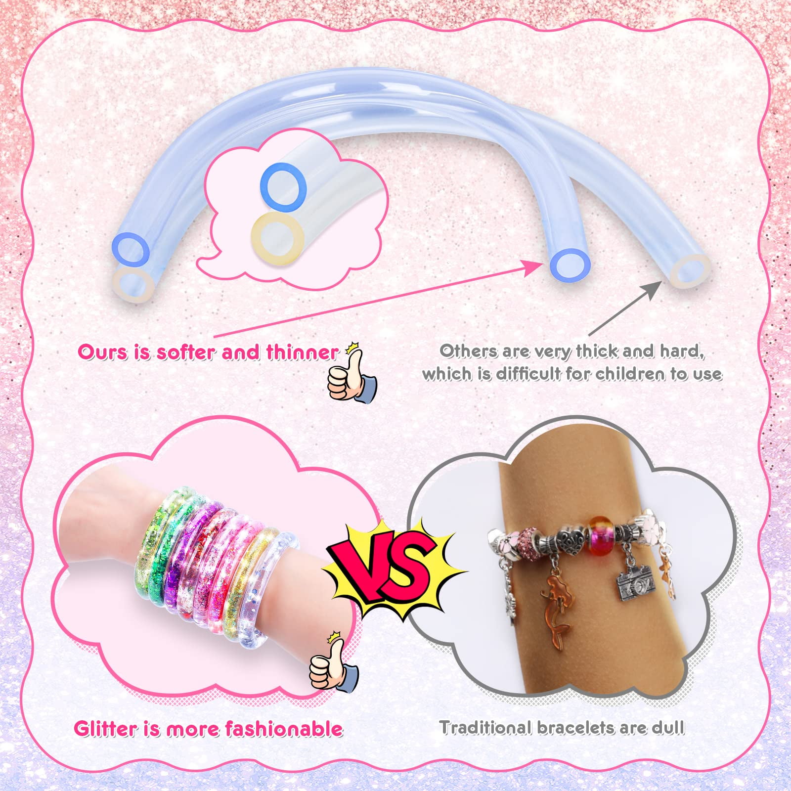 Pearoft Jewellery Bracelet Making Kit for Girls, Craft Sets Gift
