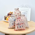 thumbnail image 5 of Paquete de 20 bolsas de regalo de tamaño grande de algodón con cordón de lino de 13x18 cm, bolsa de Navidad, bolsa de joyería transpirable, bolsa de yute de almacenamiento con cordón para, 5 of 5