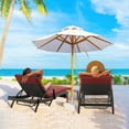 thumbnail image 3 of Homrest Patio lounge Chair for Outside Set of 2, PE Rattan Chaise Lounge with Adjustable Backrest & Thickened Cushion, Blue, 3 of 9