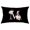 D, variant on Vikakiooze Pillow Covers English Alphabet ANW Floral Pillowcases Black Throw Pillow Case