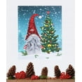 thumbnail image 4 of OSW Christmas Gnome Color Changing Lighted LED Canvas Wall Art, Gnome with Decorated Christmas Tree Snowy Scene with Automatic 6 Hour Timer, 17 x 13.75 Inches, AA Batteries, 4 of 8