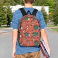 thumbnail image 4 of Lukts Hedgehog Mushroom Pattern 15 Inch Student Backpack, Waterproof Laptop Backpack with Adjustable Shoulder Straps, Lightweight Travel, Campus Backpack, Unisex, 4 of 6
