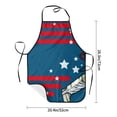 thumbnail image 4 of Naloa 1Pack Adjustable Bib Apron Waterdrop Resistant Cooking Kitchen Aprons for Women Men Chef, Astronaut Runs Forward Print, 4 of 5