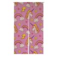 thumbnail image 1 of EREHome Licornes et Arcs-en-Ciel Japonais Noren Rideau Porte Porte Porte Fenêtre Rideaux de Traitement Coton Lin Taille de Rideau 85x150 cm, 1 of 1