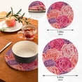 thumbnail image 3 of FREEAMG Rose Round Trivets Pot Holders 2 Pcs, Heat Resistant Cotton Thread Weave Trivets for Hot Dishes, Cooking, Baking, Farmhouse, Kitchen Decor, 3 of 7