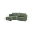 thumbnail image 6 of Better Homes & Gardens Modular Sectional Sofa with Storage Ottoman, Olive, 6 of 12