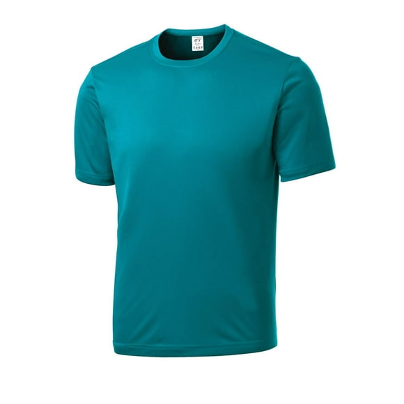 Gravity Threads Mens Short-Sleeve Moisture Wicking Shirt - Tropic Blue - 3X-Large