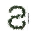 thumbnail image 3 of sruoe Artificial Christmas Garland, Faux Greenery Garland, Christmas Garlands Wreaths Rattan, Rose Vine Garland, Fake Hanging Vines for Home Table Door Stairs Fireplace Outdoor Decoration, 3 of 6