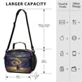 thumbnail image 3 of Insulated Lunch Bag 6L Leak-Proof Lunch Box with Shoulder Strap Multiple Pockets Lunch Tote Mystical Silhouette, 3 of 9