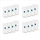 thumbnail image 1 of 24X Salida de Placa de Pared Ethernet Cat6 1 Puerto RJ45 Red Hembra una Hembra Acoplador de Pared Placa de Enchufe y Azul, 1 of 8