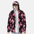 thumbnail image 6 of Rocae Girl Butterfly Print Breathable Sun Protection Hoodie Quick-Dry Lightweight Long Sleeve Hoodie Unisex Running Sports Shirt X-Large, 6 of 9