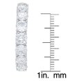 thumbnail image 2 of Silver Plated Cubic Zirconia Hoop Earrings, 2 of 3
